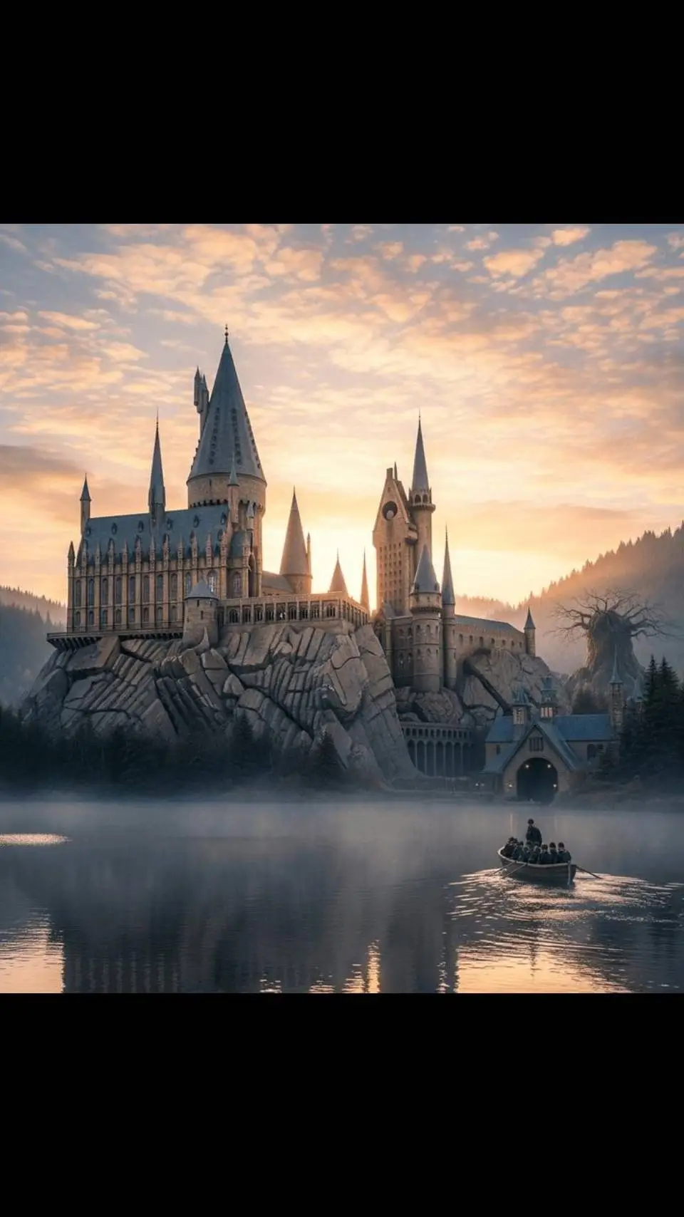 ai character: hogwarts castle background