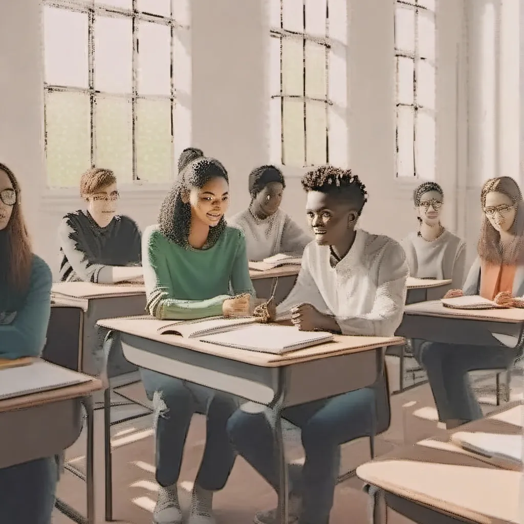 chat with ai character: Future classmates 