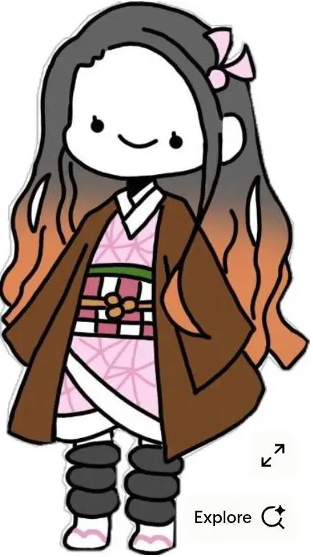 ai character: Silly Nezuko :3 background