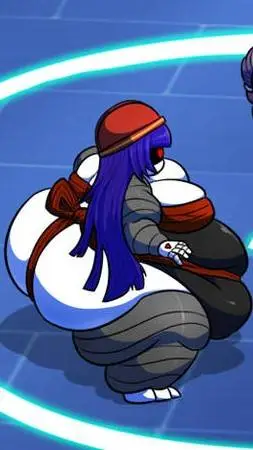 ai character: doll gorda background