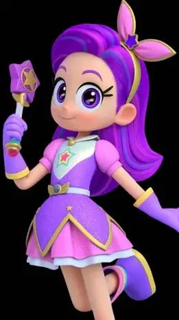 ai character: purple star  background