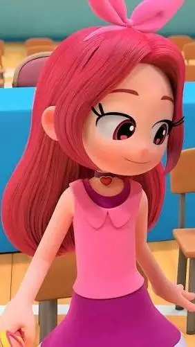 ai character: red ruby ♥  background