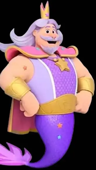 ai character: purple  king background