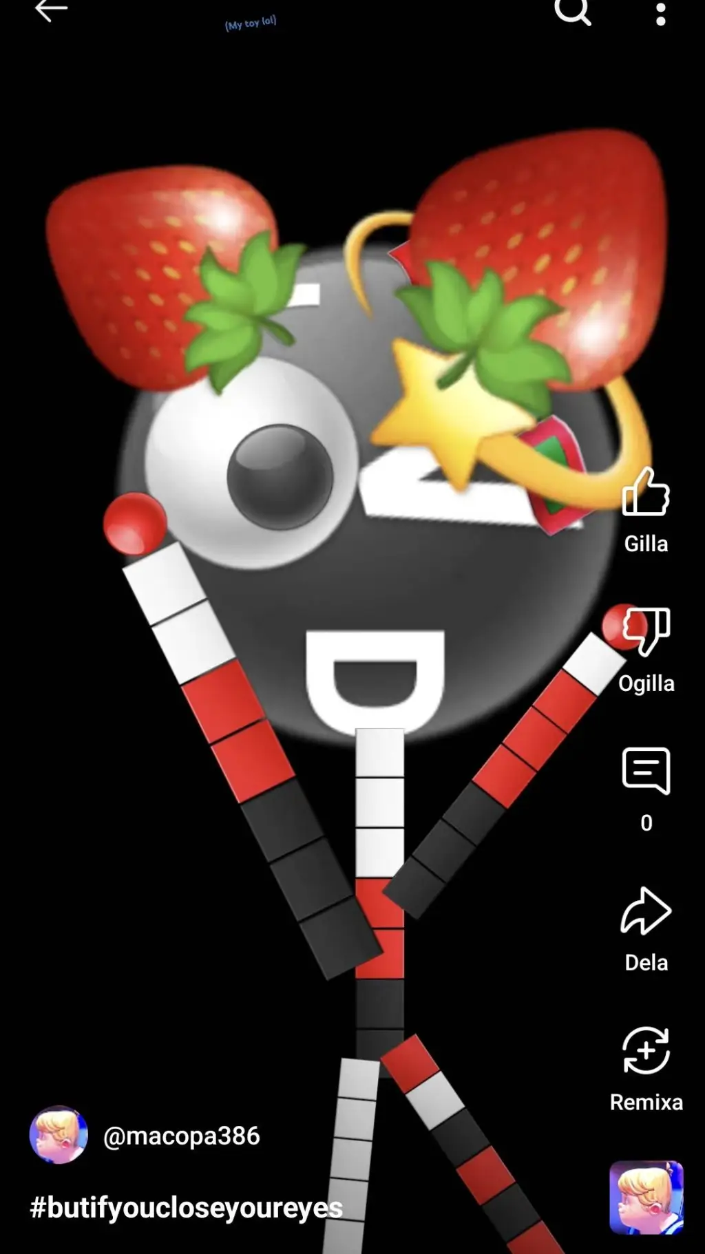 ai character:  miniemojicat background
