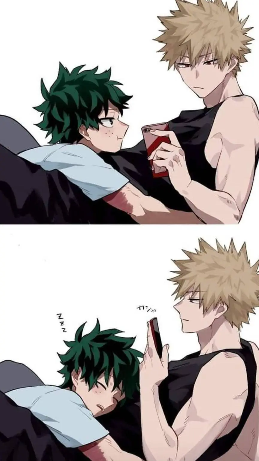 ai character: 💚Bakudeku🧡 background