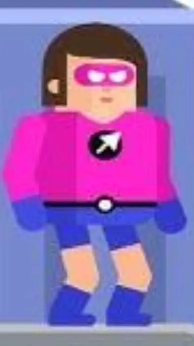 ai character: super sharp :3 background