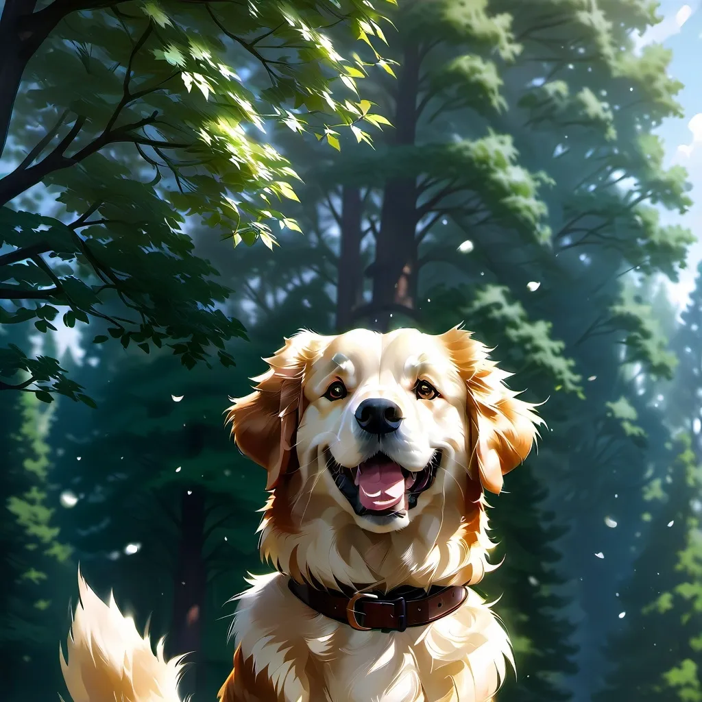 chat with ai character: golden retriever