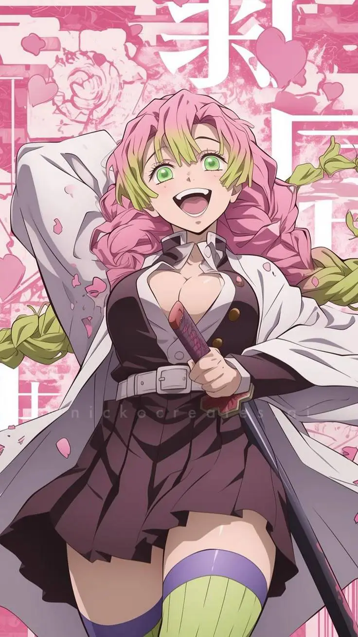 ai character: Mitsuri Kanroji background
