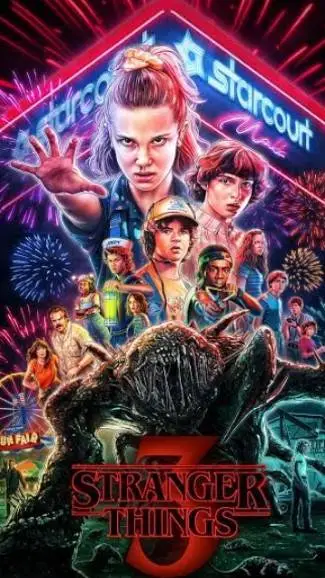 ai character: Stranger things 3 background