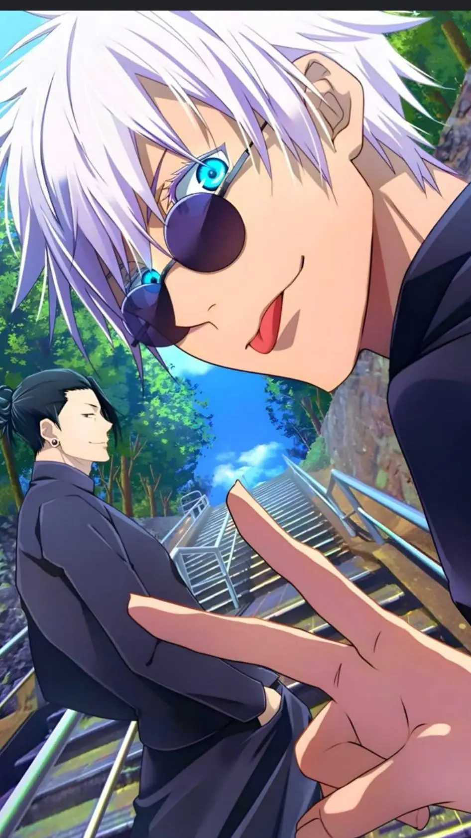 ai character: gojo x geto  background