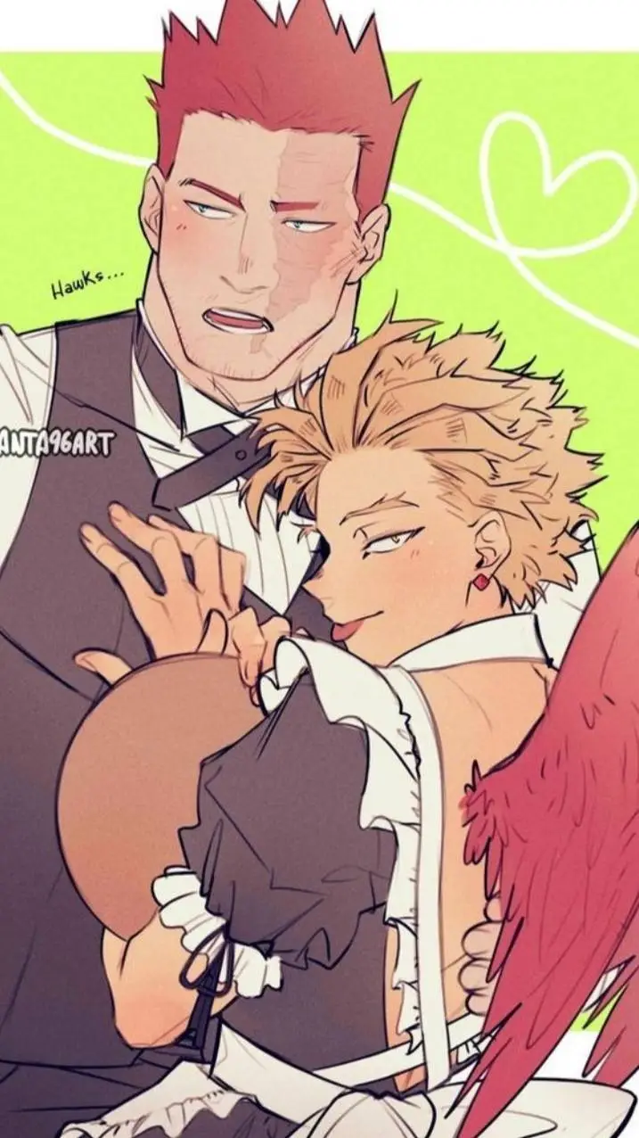 ai character: Hawks x Endeavour  background