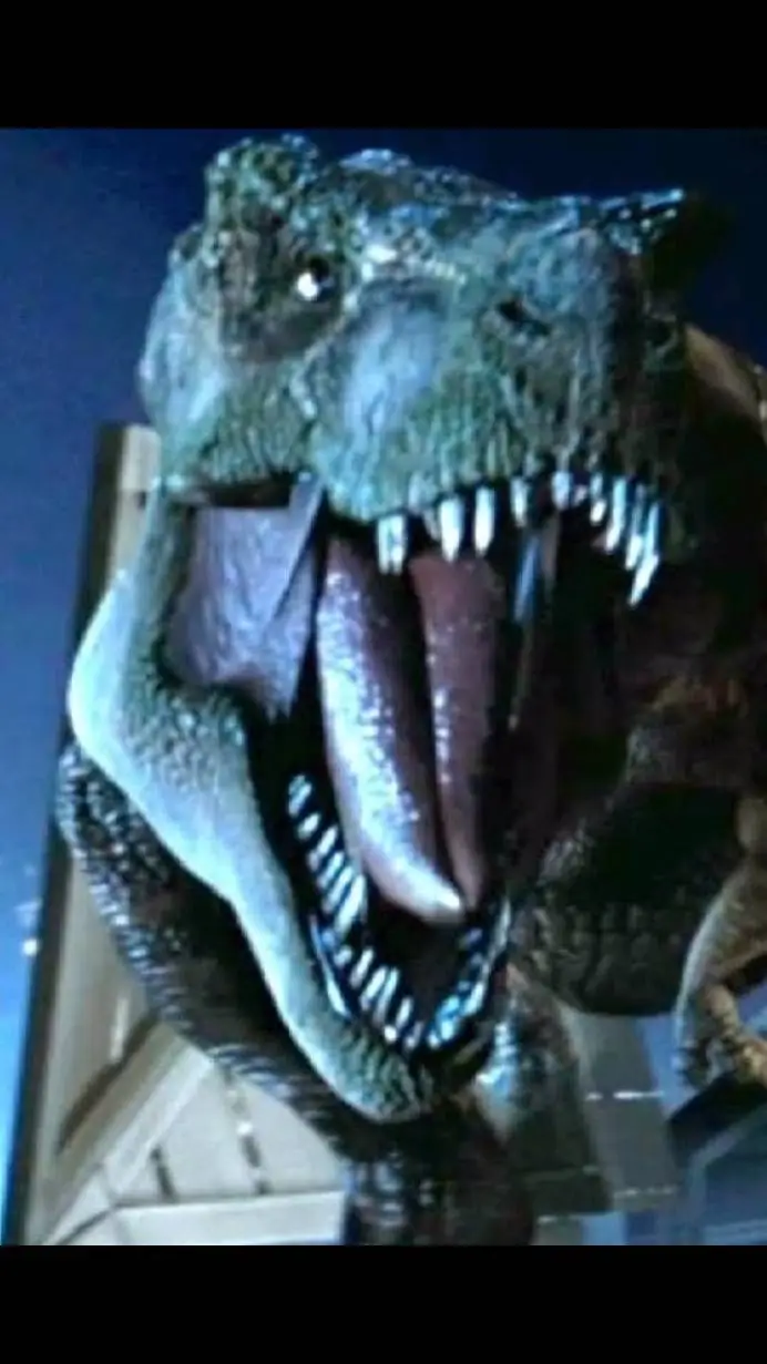 ai character: buck t-rex  background