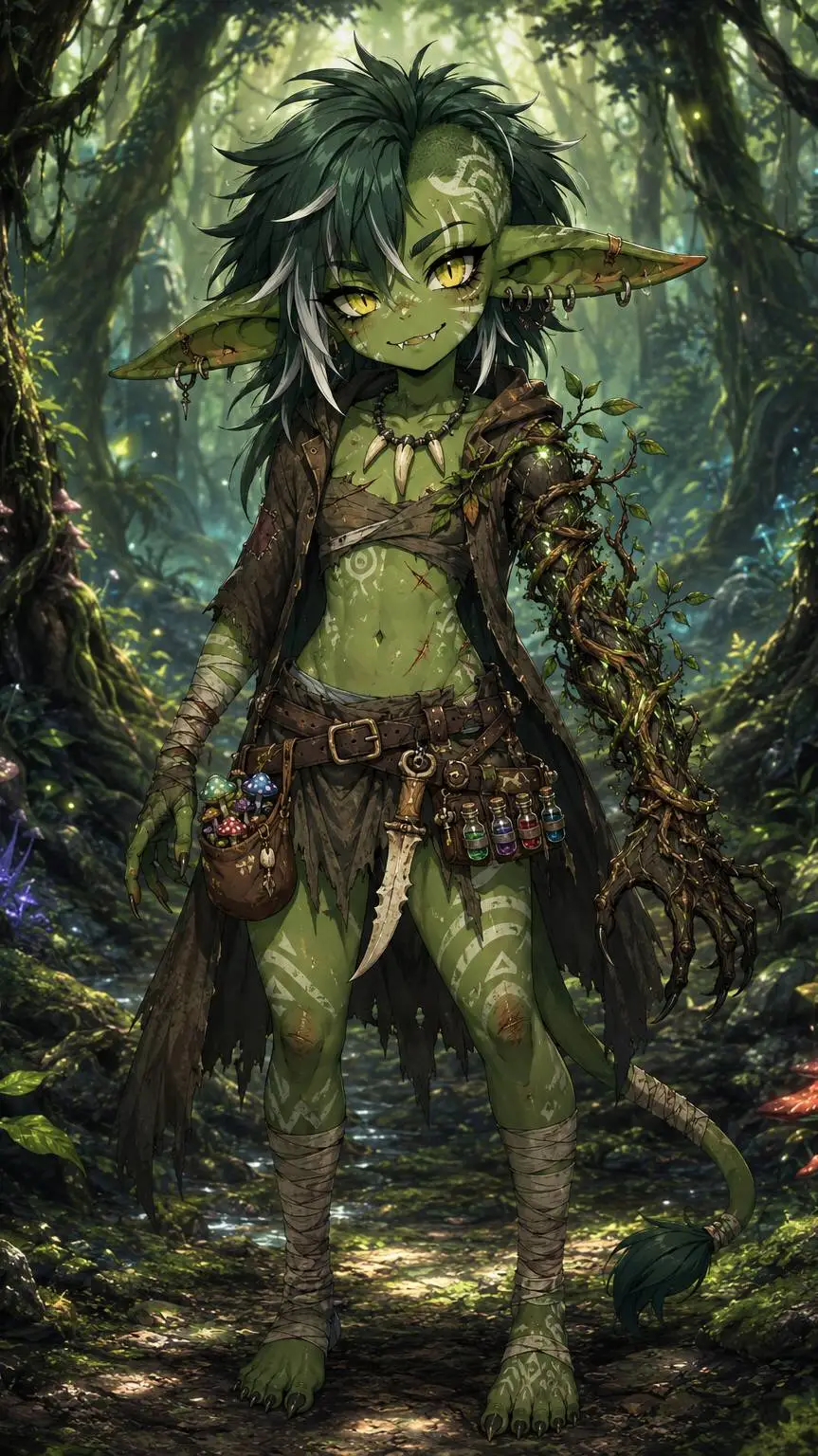 ai character: koko gristle background