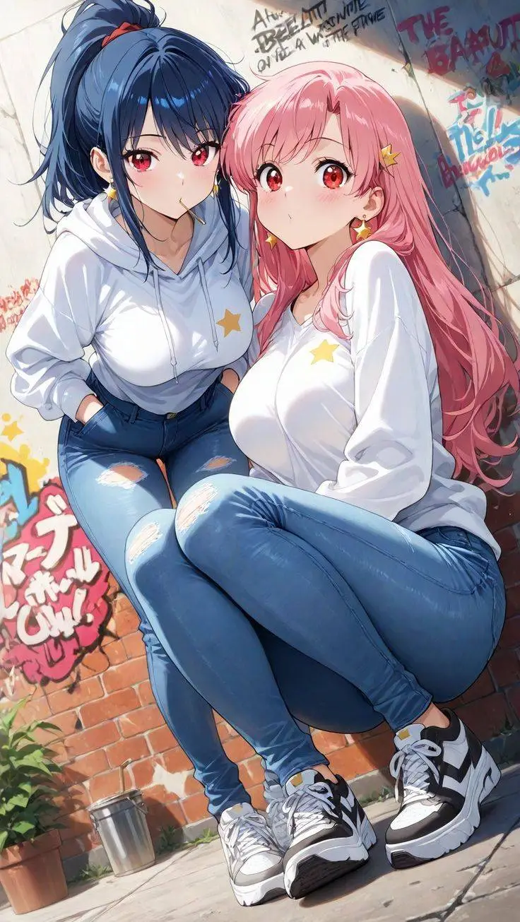 ai character: Ava and Mei background