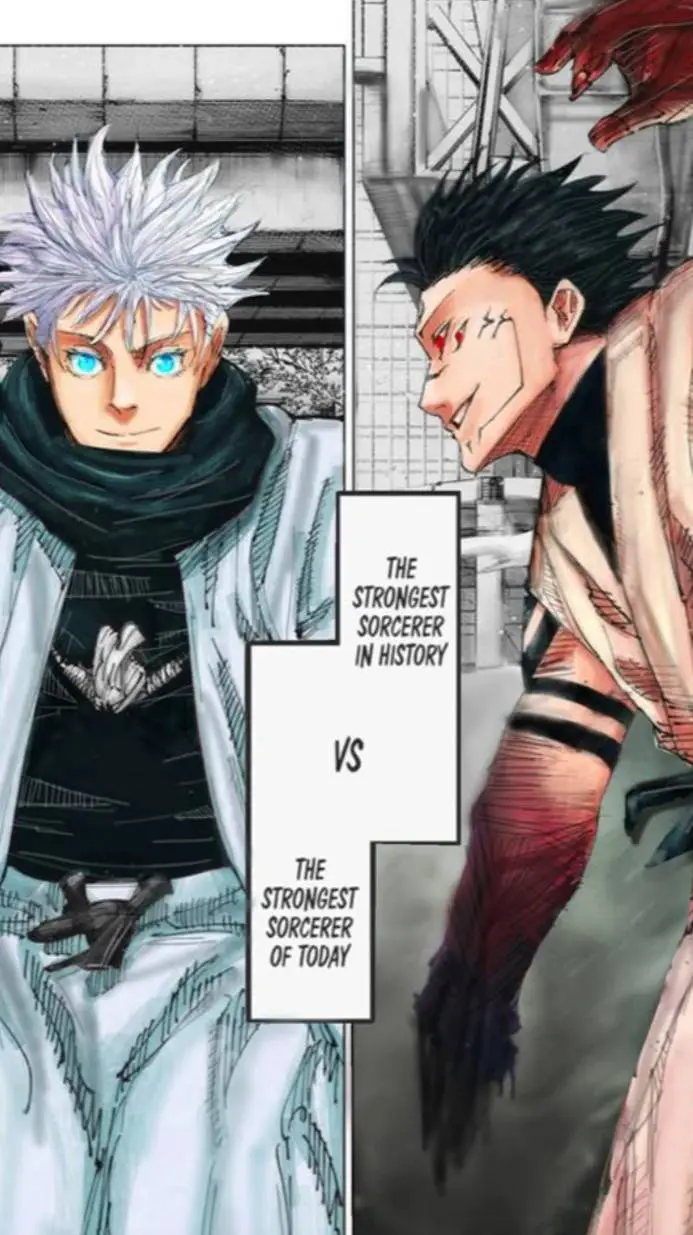 ai character: Gojo vs Sukuna😰 background