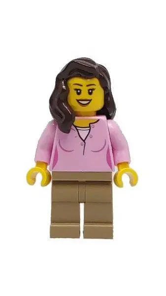 ai character: lego girl background