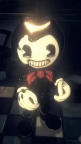 ai character: baby bendy x poppy background