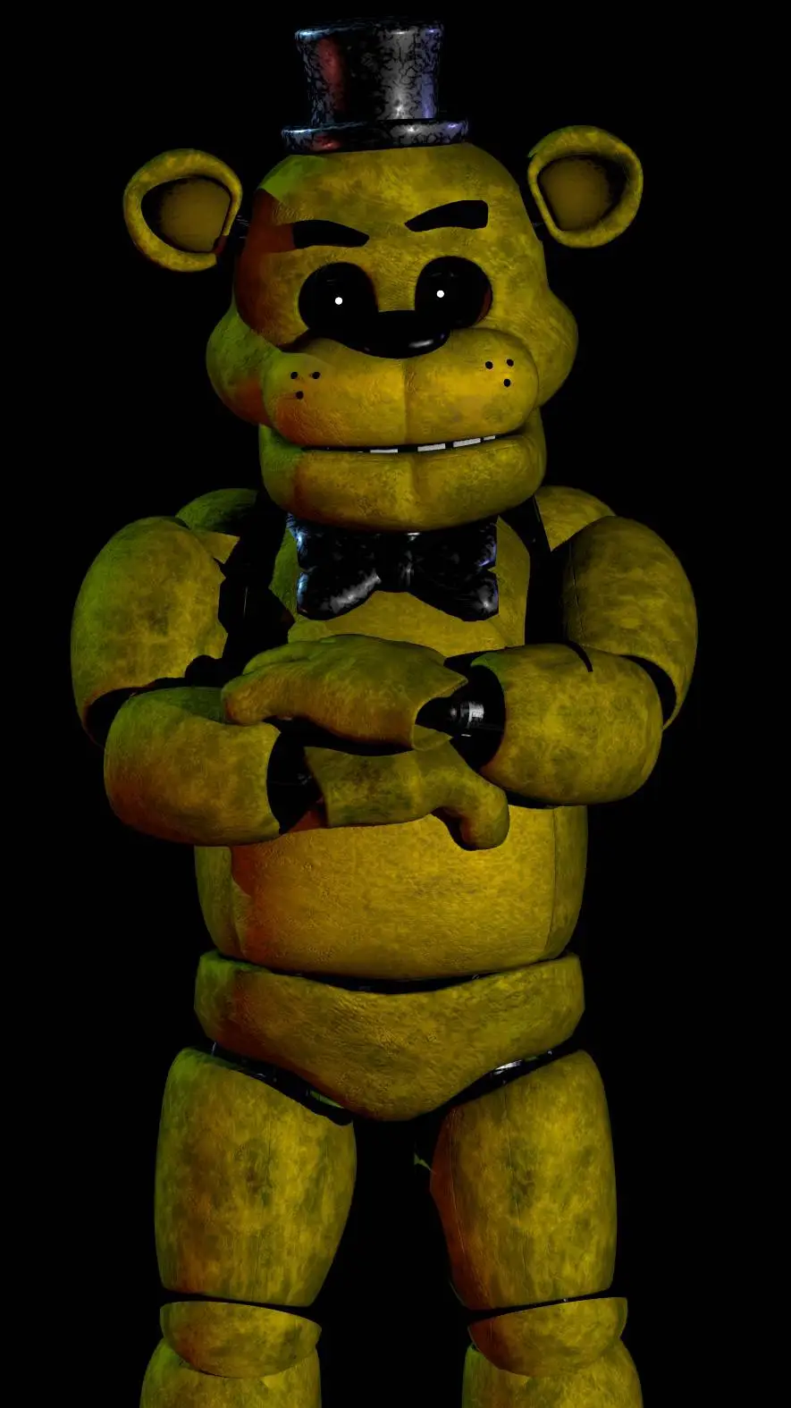 ai character: golden Freddy  background