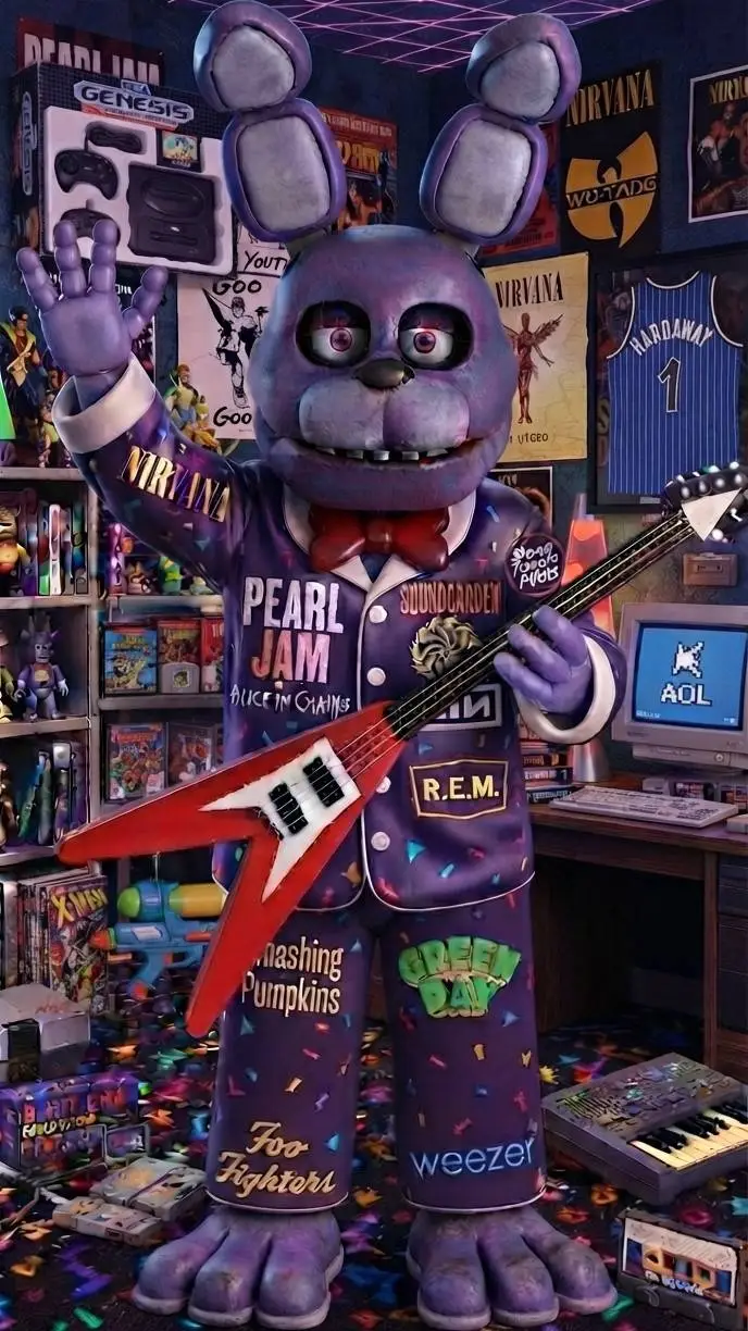 ai character: Bonnie's room background