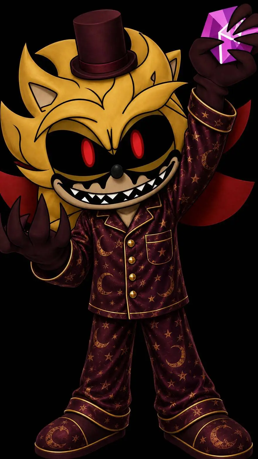 ai character: Dr Golden Returns background