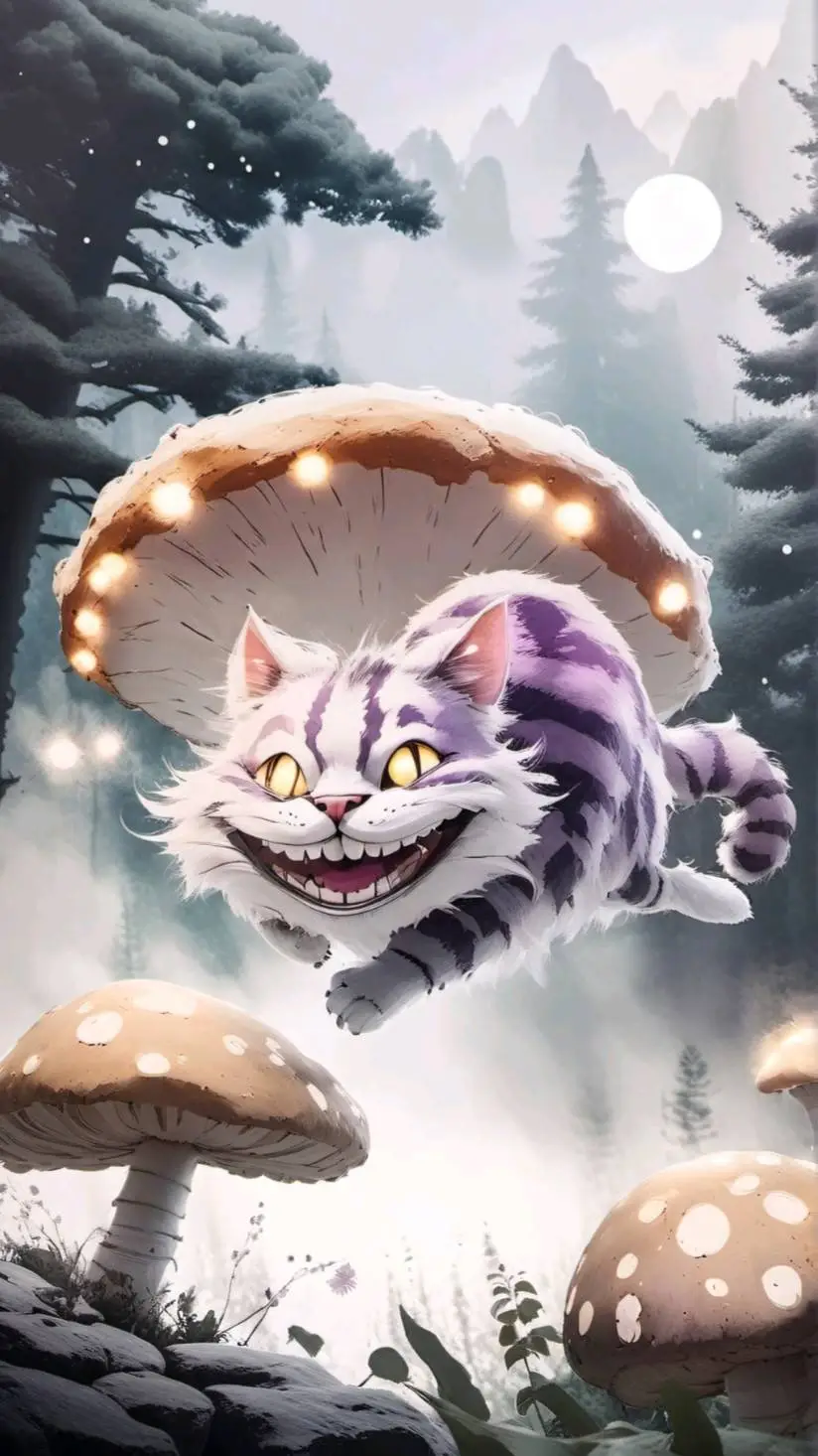 ai character: The Cheshire Cat background