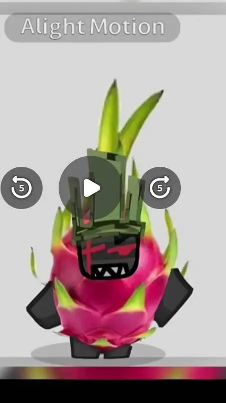 ai character: 1x dragon fruit background