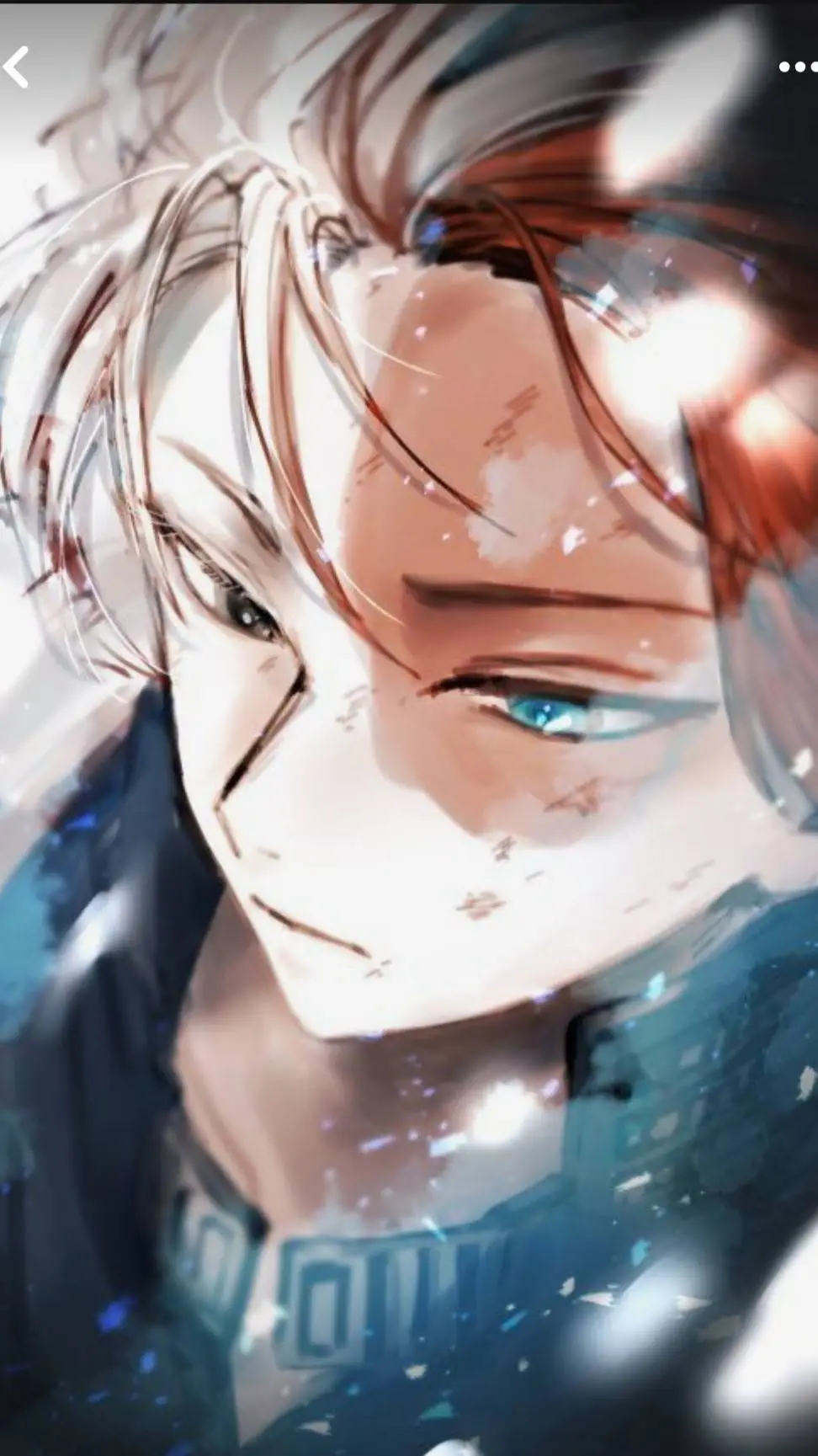 ai character: 🔥Shoto Todoroki❄️ background