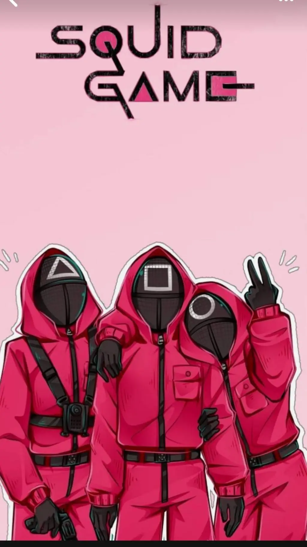 ai character: 🎮🦑Squid game 🦑🎮 background