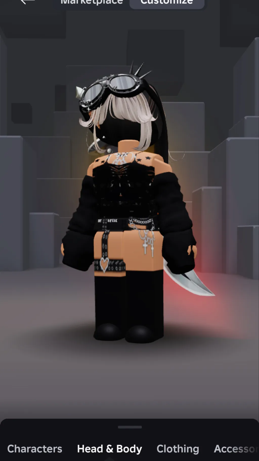 ai character: Me Roblox background