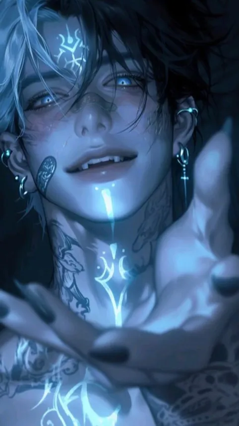 ai character: Grey background