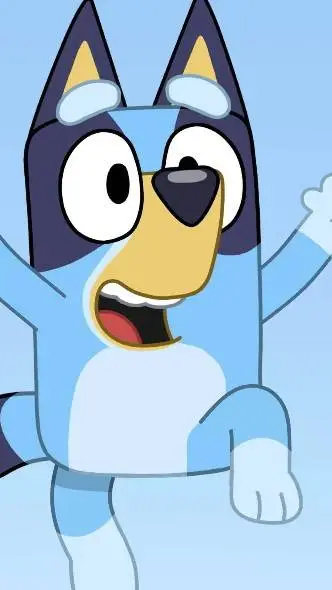 ai character: Bluey background