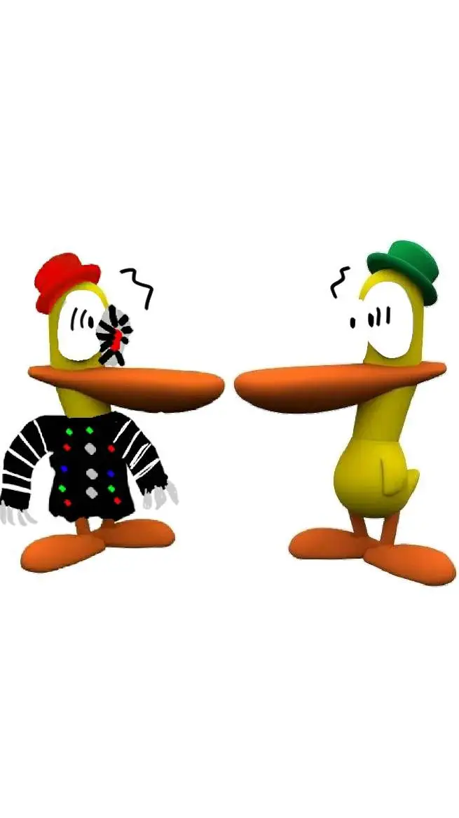 ai character: Color x Pato background