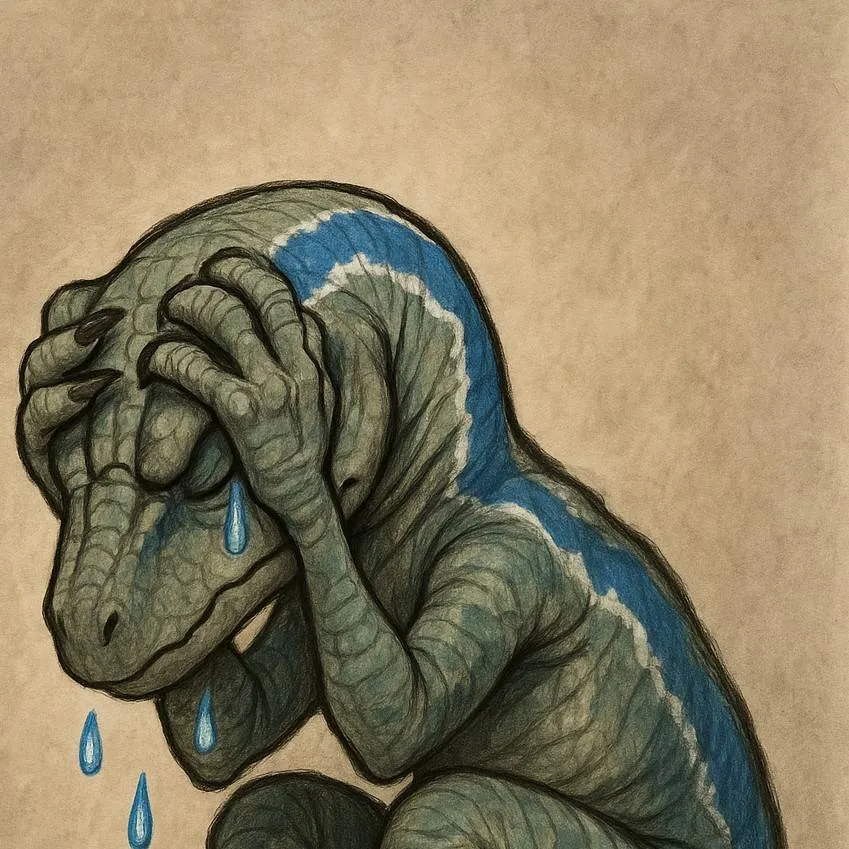 chat with ai character: Blue triste