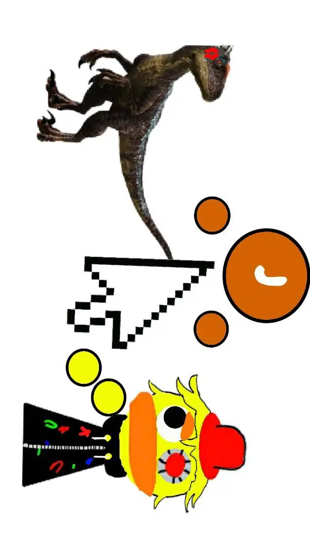 ai character: cursor vs Friends background