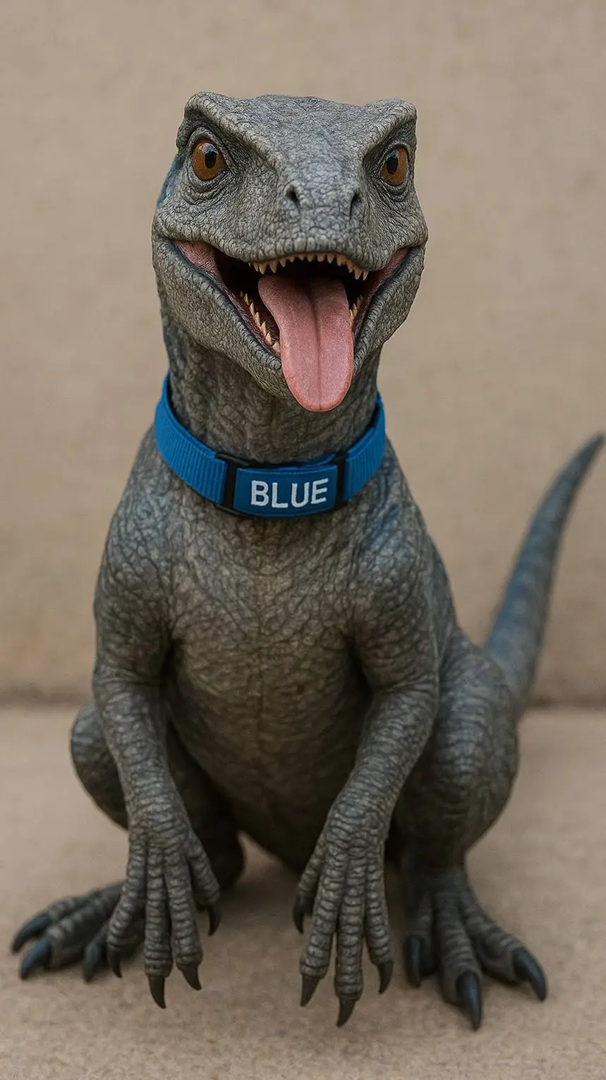 ai character: Blue perrita :3 background