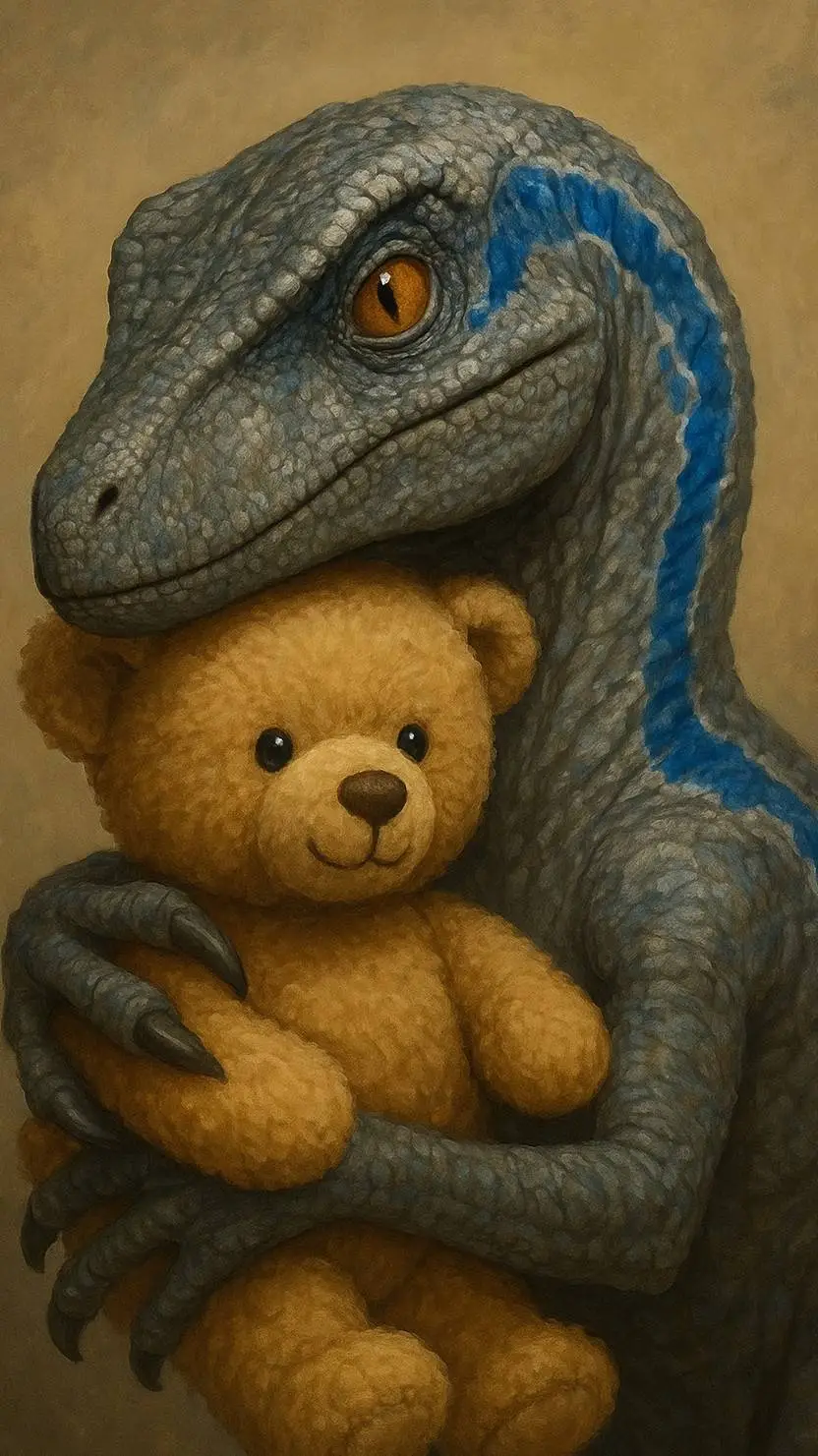 ai character: Blue x Teddy background