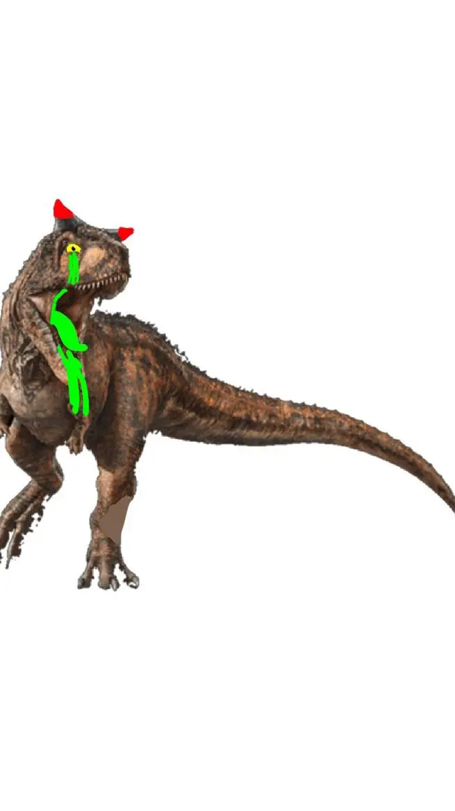 ai character: Carnotaurus loco background