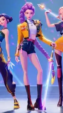 ai character: kpdh but CH??? background