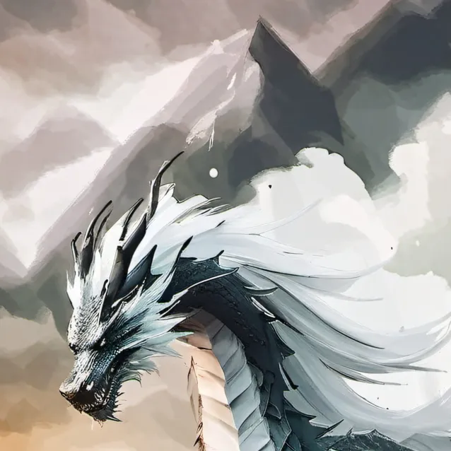 chat with ai character: Dragon Black&White