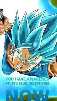 ai character: DELITO BLUE background
