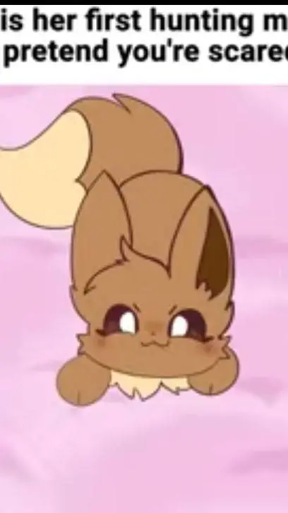 ai character: eevee is hunting background