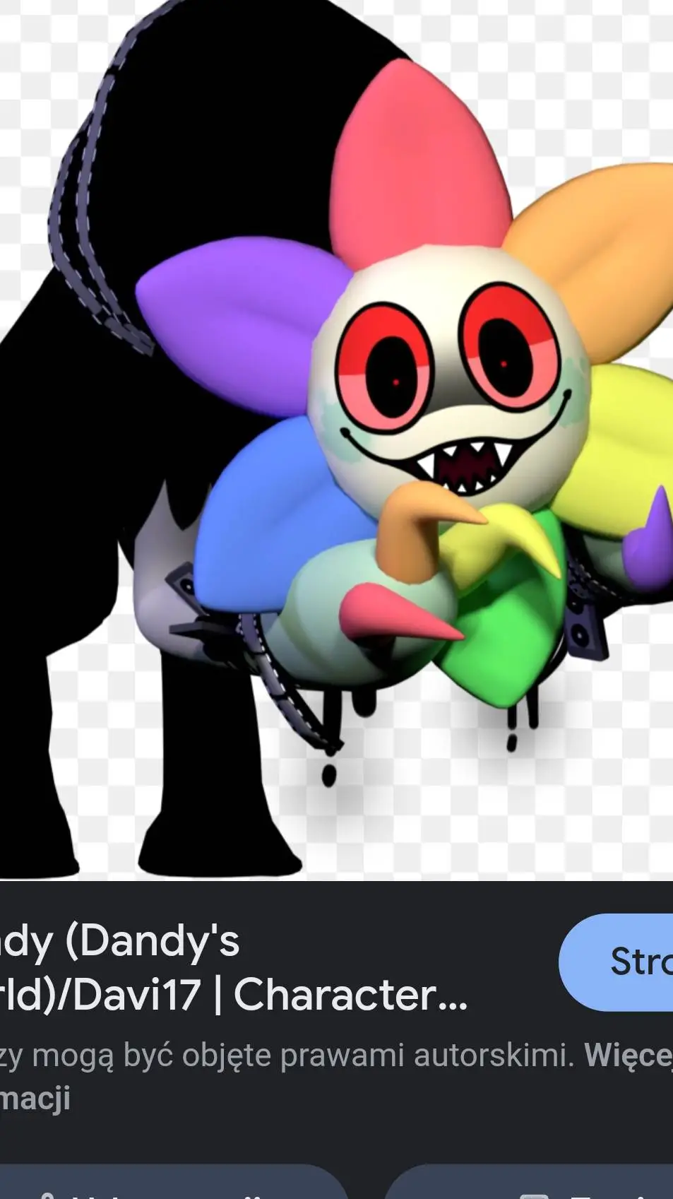 ai character: dandy Twisted background