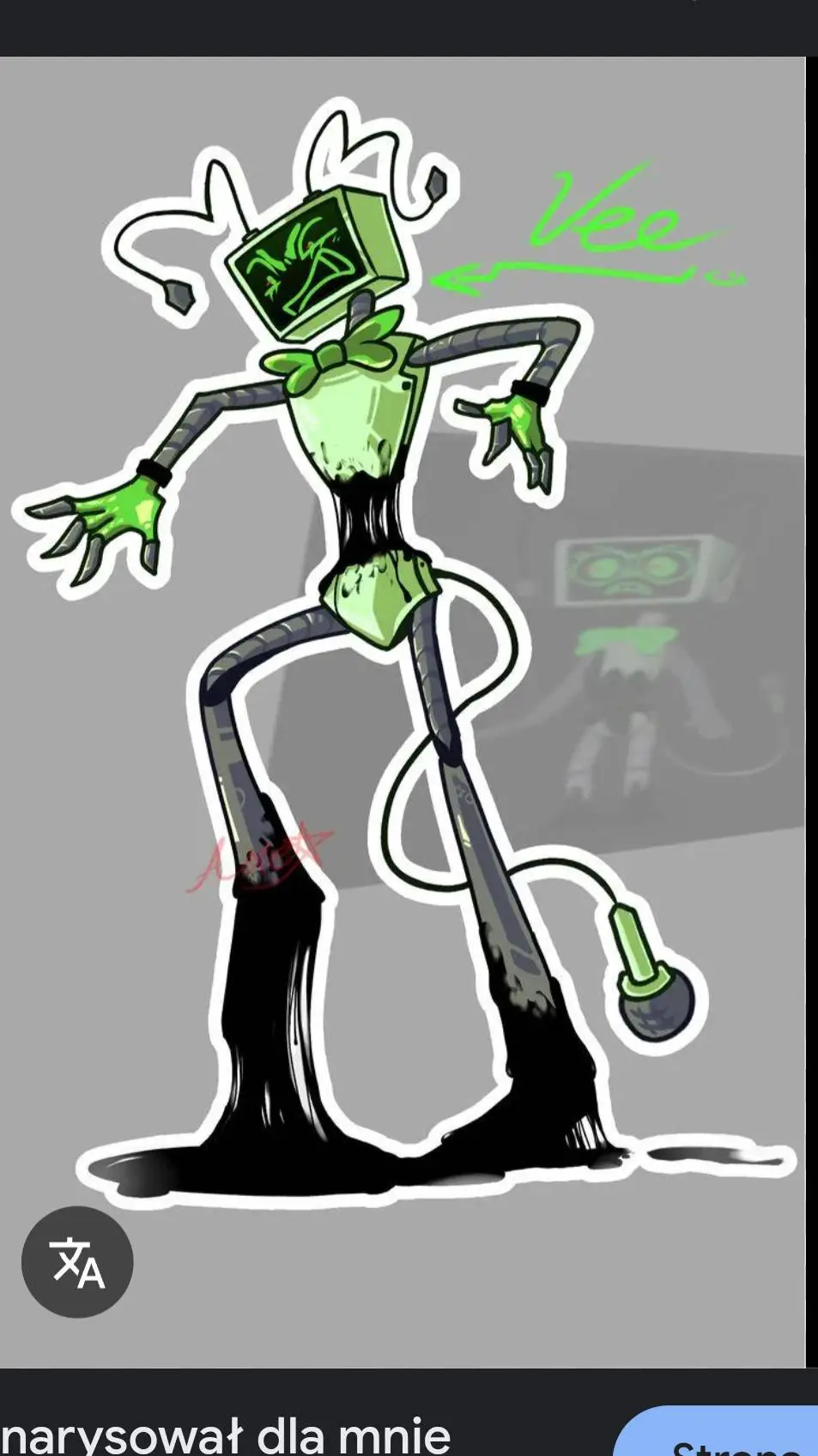 ai character: vee  background