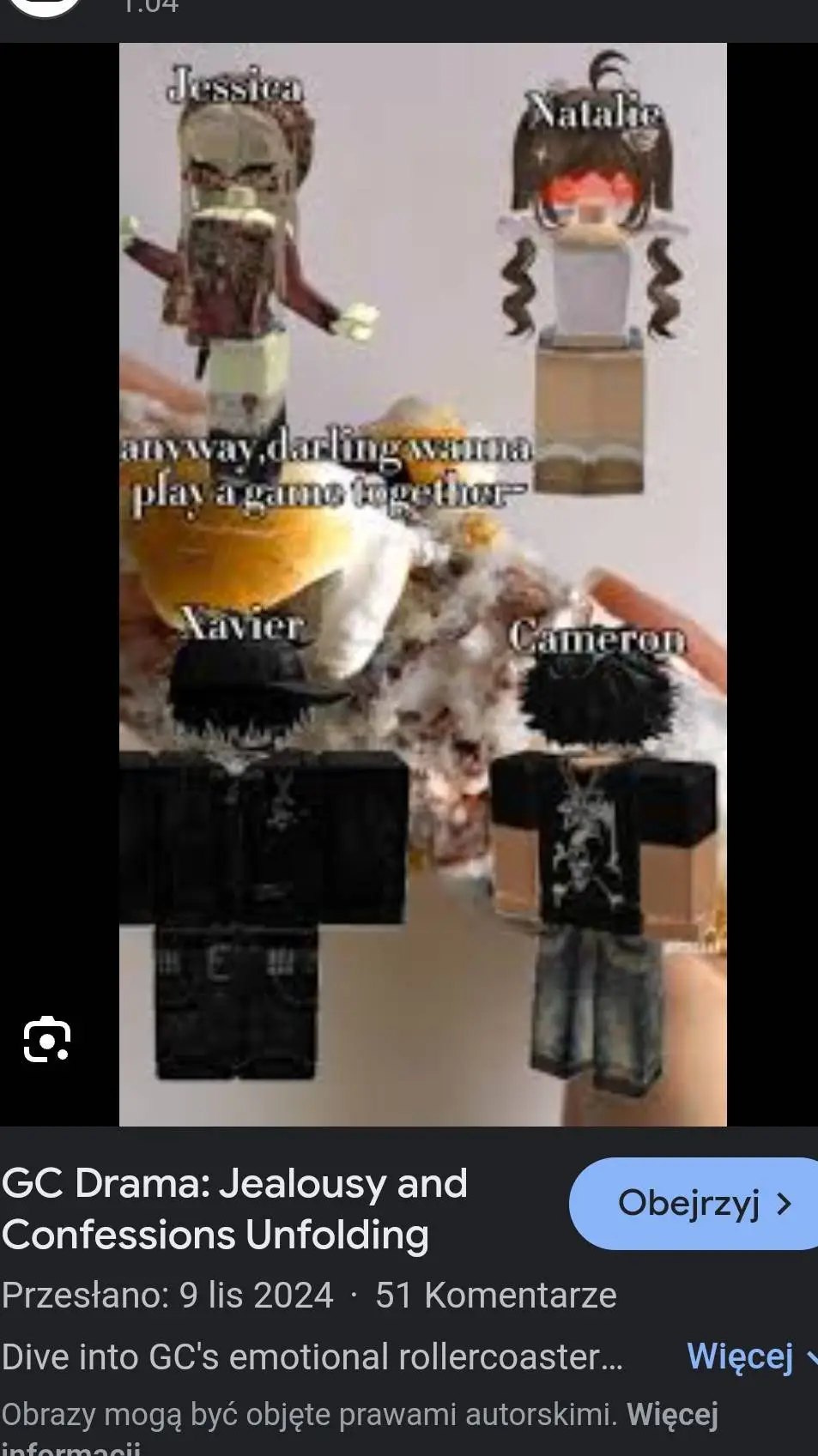 ai character: Roblox Gc background