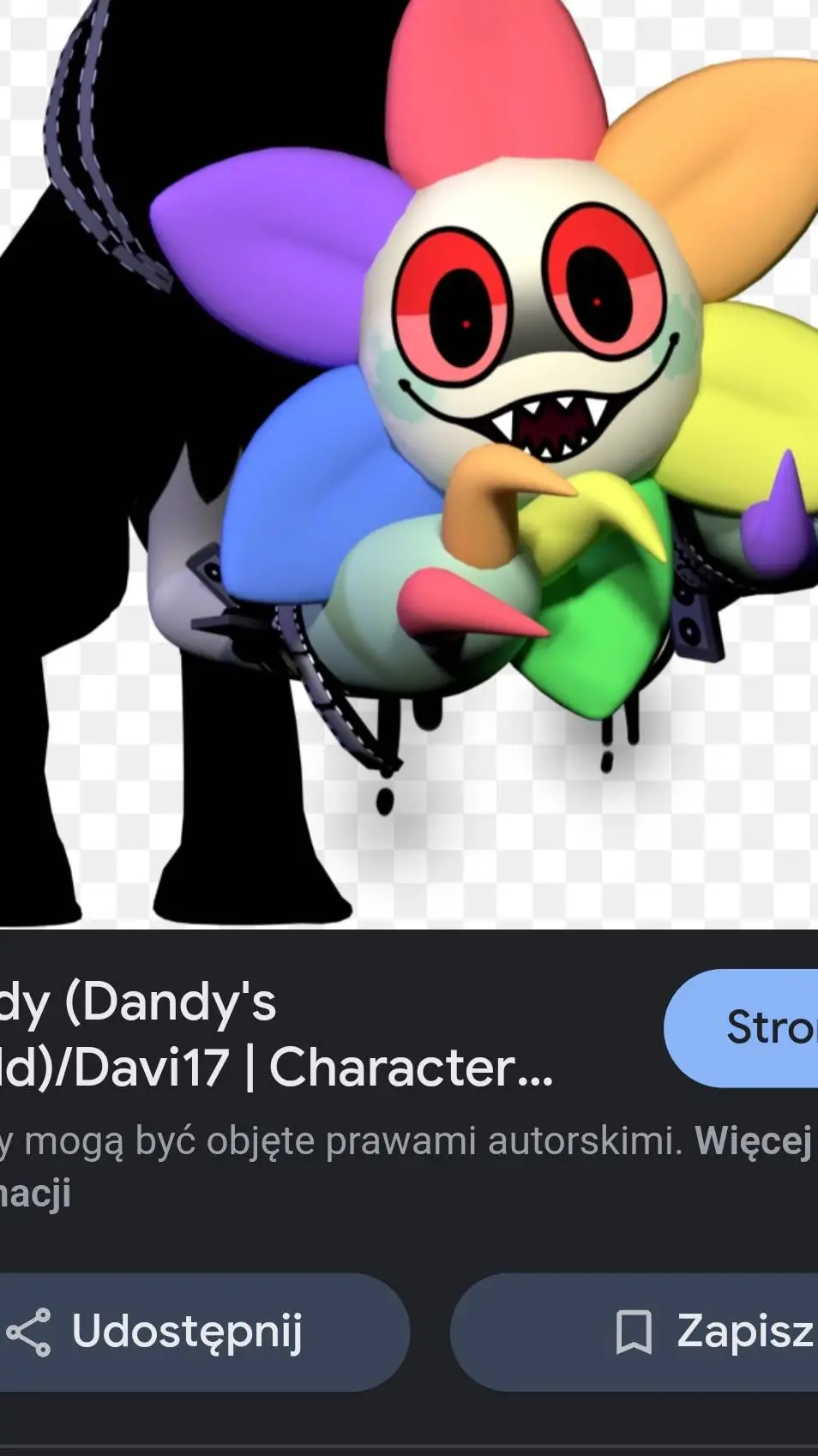 ai character: dandy Word  background