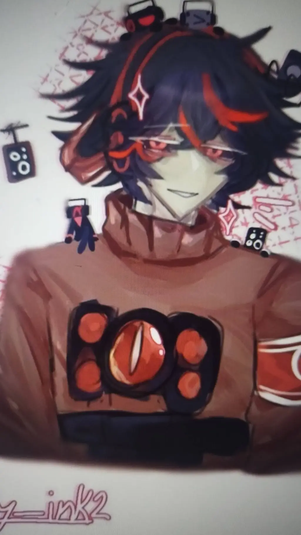 ai character: titan speaker man background