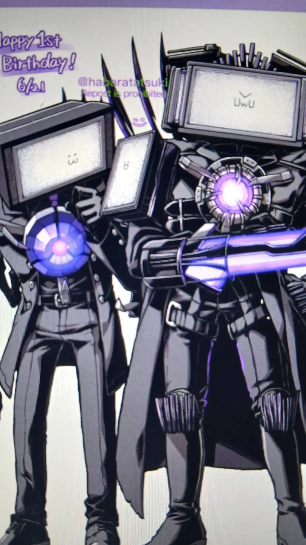 ai character: titan tv man background