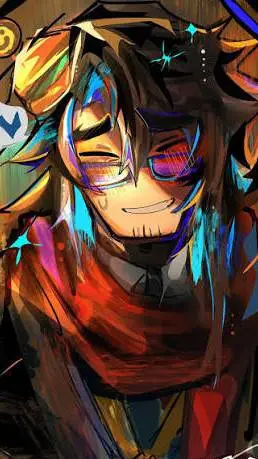 ai character: °• 007n7 •° background