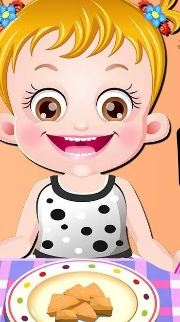 ai character: hazel dining  background