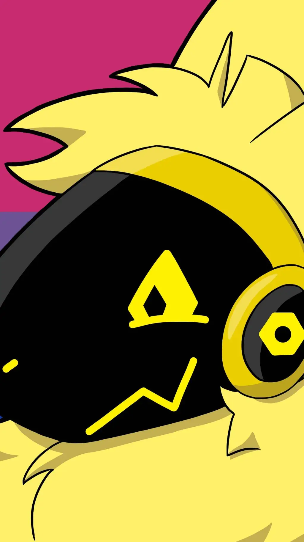 ai character: yellow background